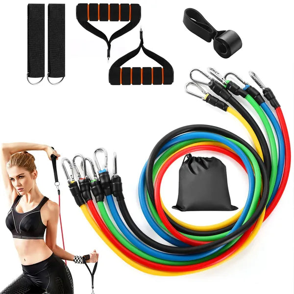 FlexBand™ 11-Piece Resistance Band Set — Up to 100 lbs