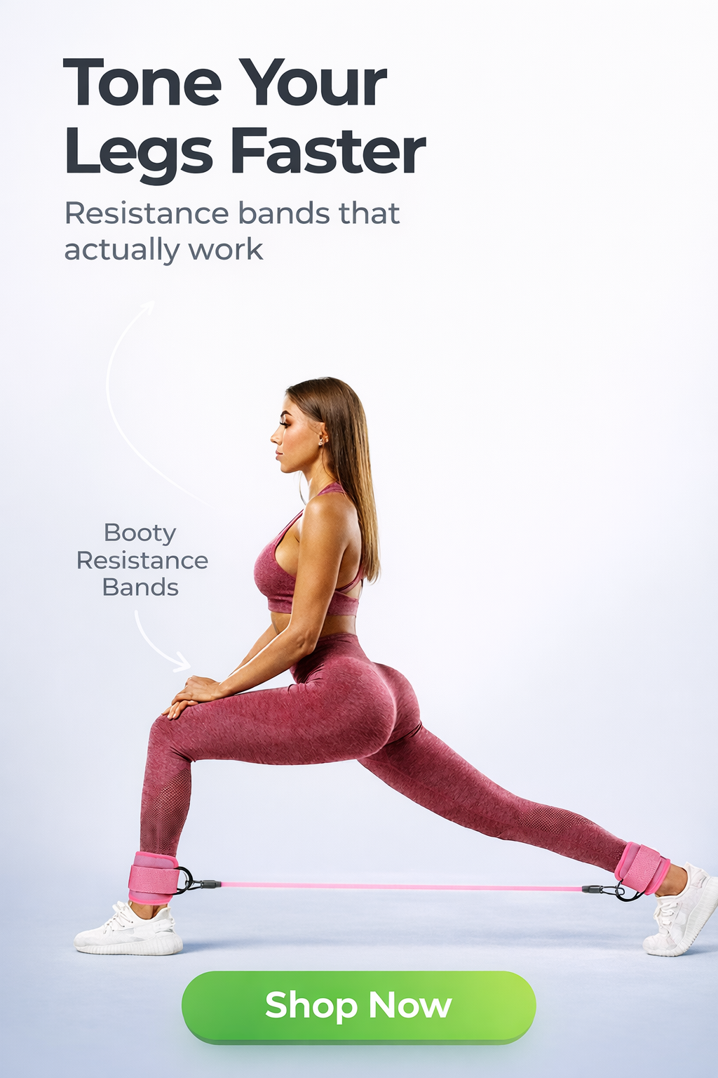 Booty Sculpt Pro™ Ankle Resistance Bands – Adjustable Glute & Leg Training Set