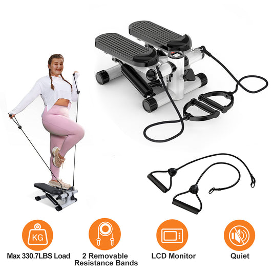 FitStep™ Home Fitness Stepper with Resistance Bands