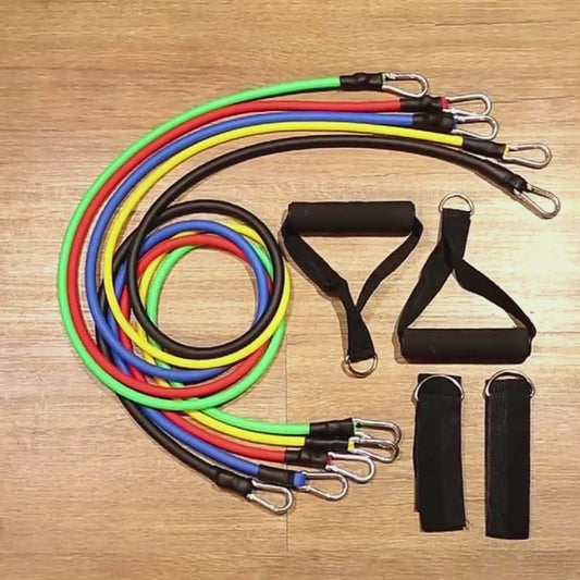 FlexBand™ 11-Piece Resistance Band Set — Up to 100 lbs